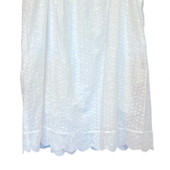 Pink Lily Ruffle Lace Romper Dress White Size Small - Picture 5 of 10